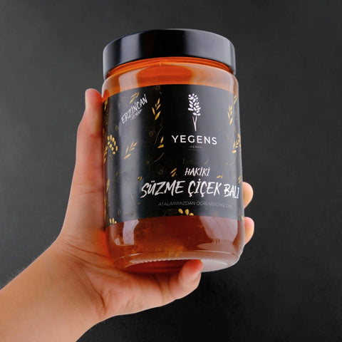 850 gr Yegens Doğal Süzme Çiçek Balı | TA17.5+ | 900 Prolin | Erzincan - Kemah | Hakiki Bal