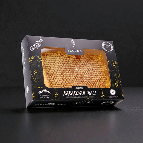 800 Gr Yegens Hakiki Karakovan Balı | TA17.5+ | 900 Prolin | Erzincan - Kemah | Doğal Karakovan Balı